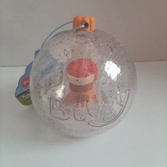 Target Bluey & Bingo Santa Hat Holiday Toy Figure Bauble Christmas Ornament Set - Picture 6 of 7
